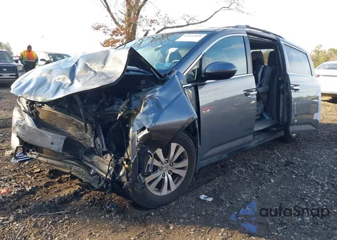 2015 Honda Odyssey Ex-L from USA, damaged, VIN 5FNRL5H63FB025568